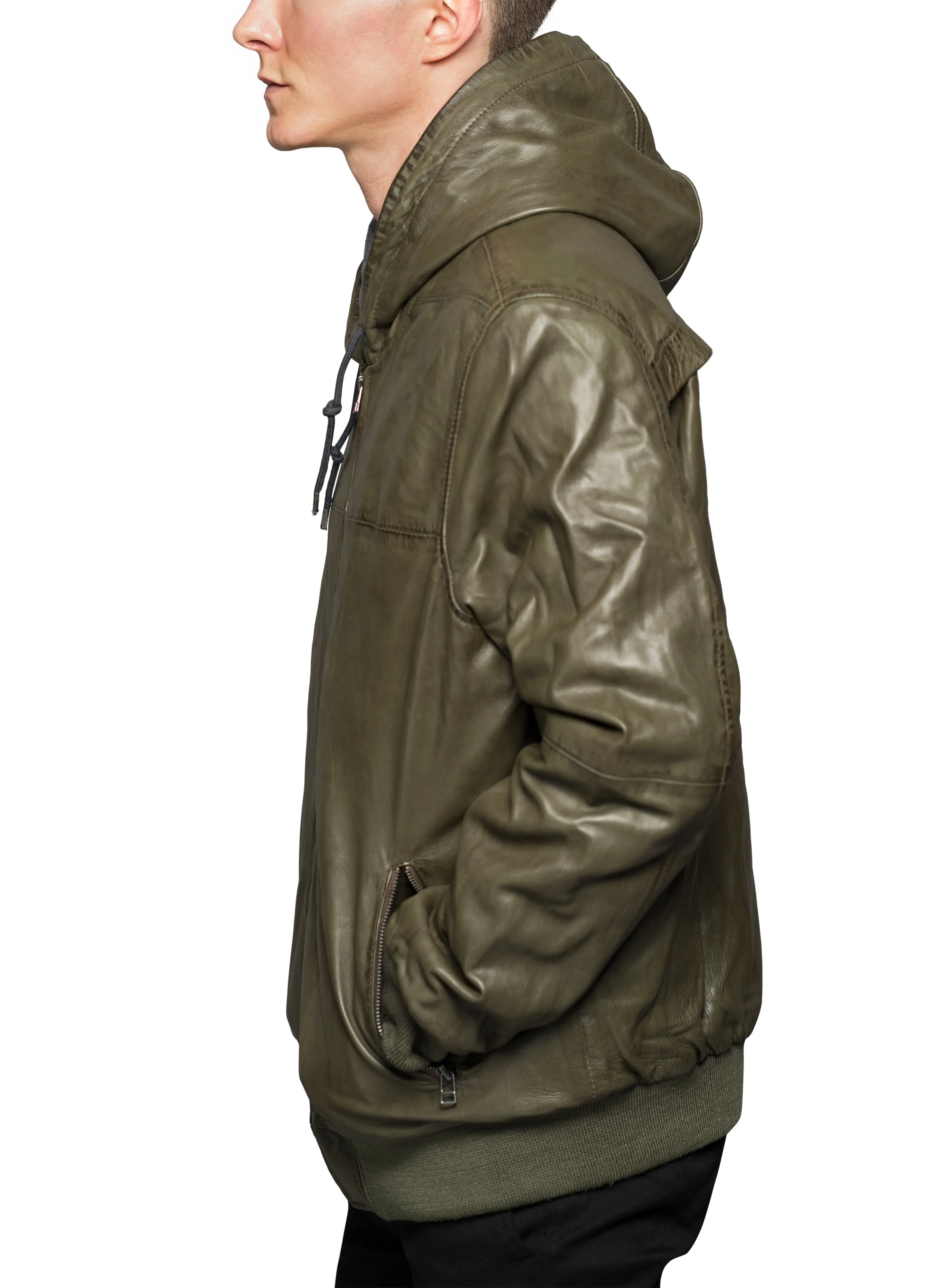 Gully Klassics Waxed Lambskin Leather Jacket