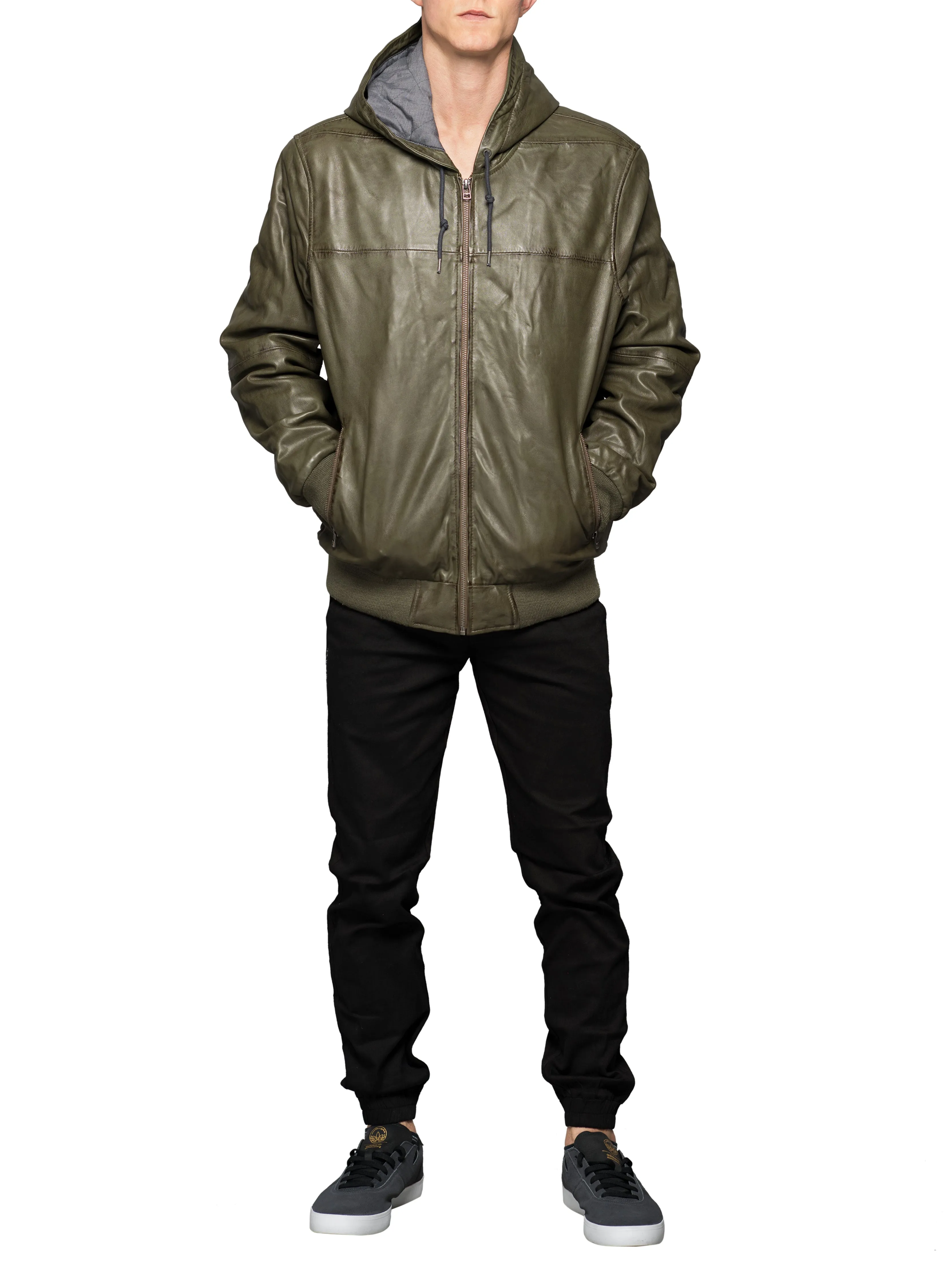 Gully Klassics Waxed Lambskin Leather Jacket