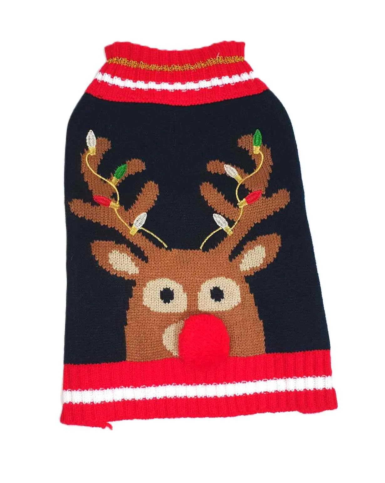 Happy Pet Reindeer Christmas Jumper for Dogs