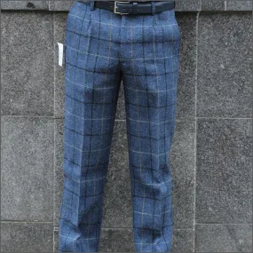 Harris Tweed Ensay Bule Marl Trouser--