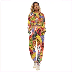 Hazard Womens Crop Sweatsuit