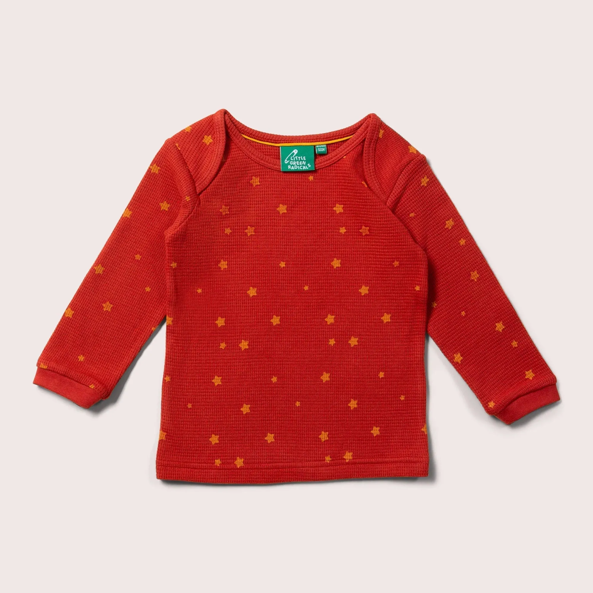 Hazelnut Stars Organic Waffle Shirt & Jogger Playset