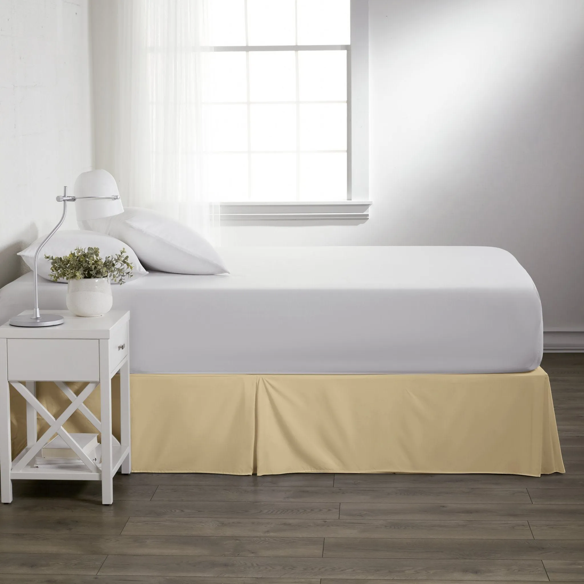 Hypoallergenic Pleated Premium Solid Bed Skirt