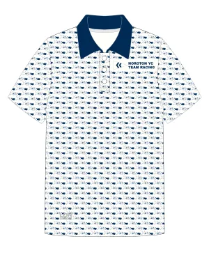 JR POLO SHIRT TOP SHORT SLEEVE BLUE | NOROTON YC