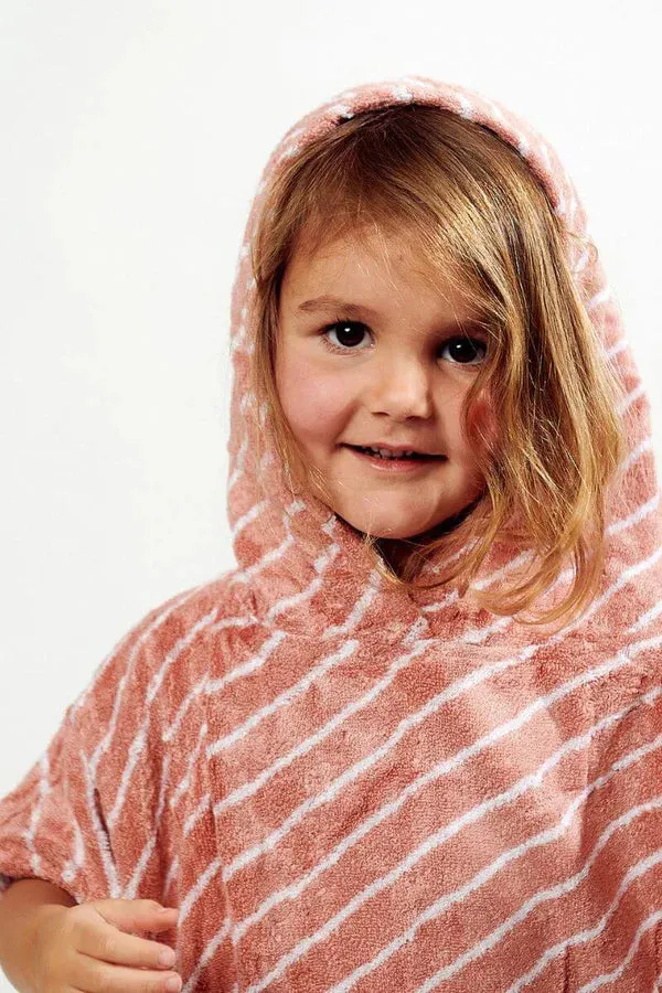 Kids Beach/Bath Bamboo Poncho - Clay