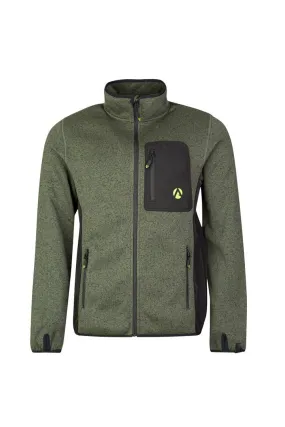 Kudu Plus Melange Zip Sweater Olive