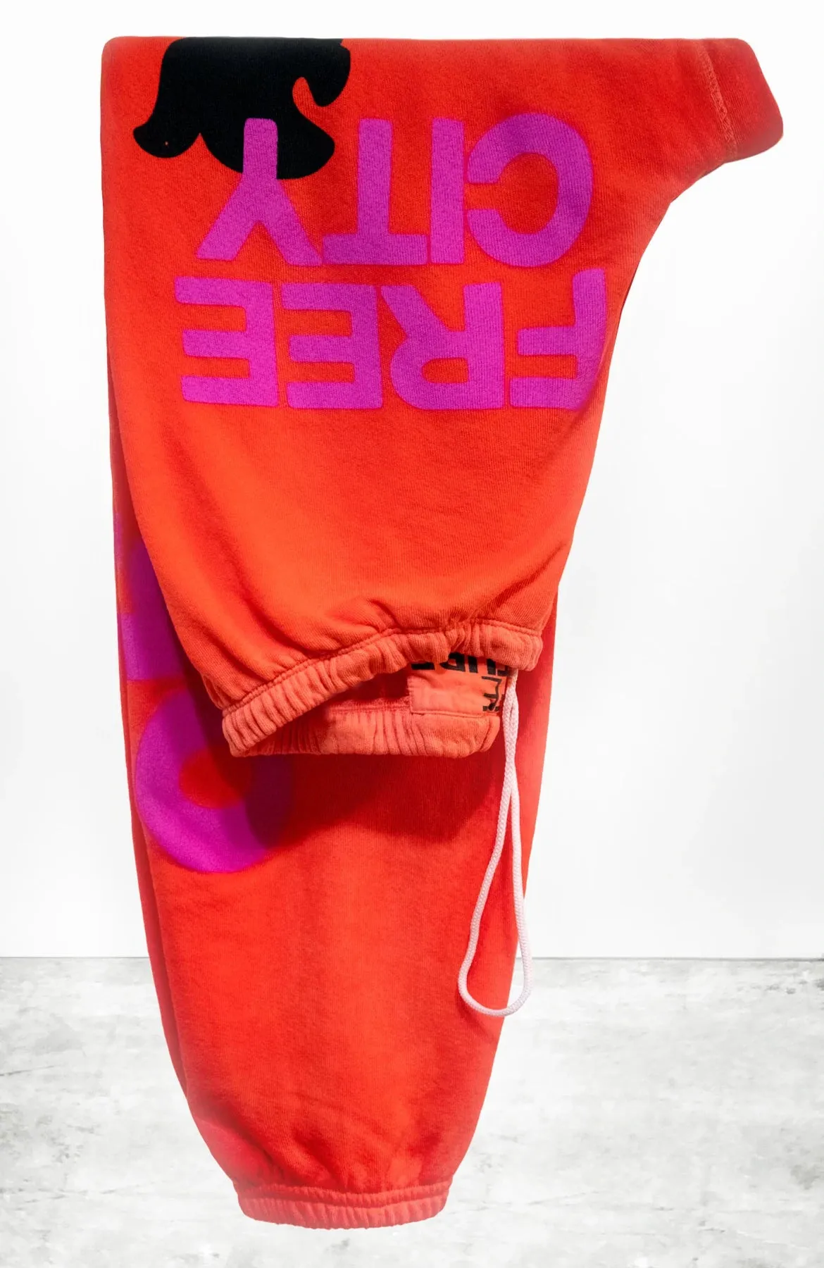 LetsGo OG Super Vintage Sweatpant - Electric Orange Rabbit