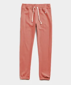 Lightweight Classic Sweatpant in Orange Russet