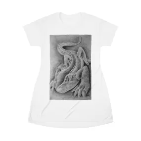 Lizzy the Lizard All Over Print T-Shirt Dress