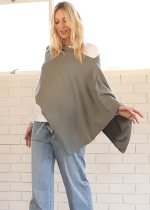 Luxury Moozie Mama Wrap/Poncho Maternity & Nursing Cover - Sage Green