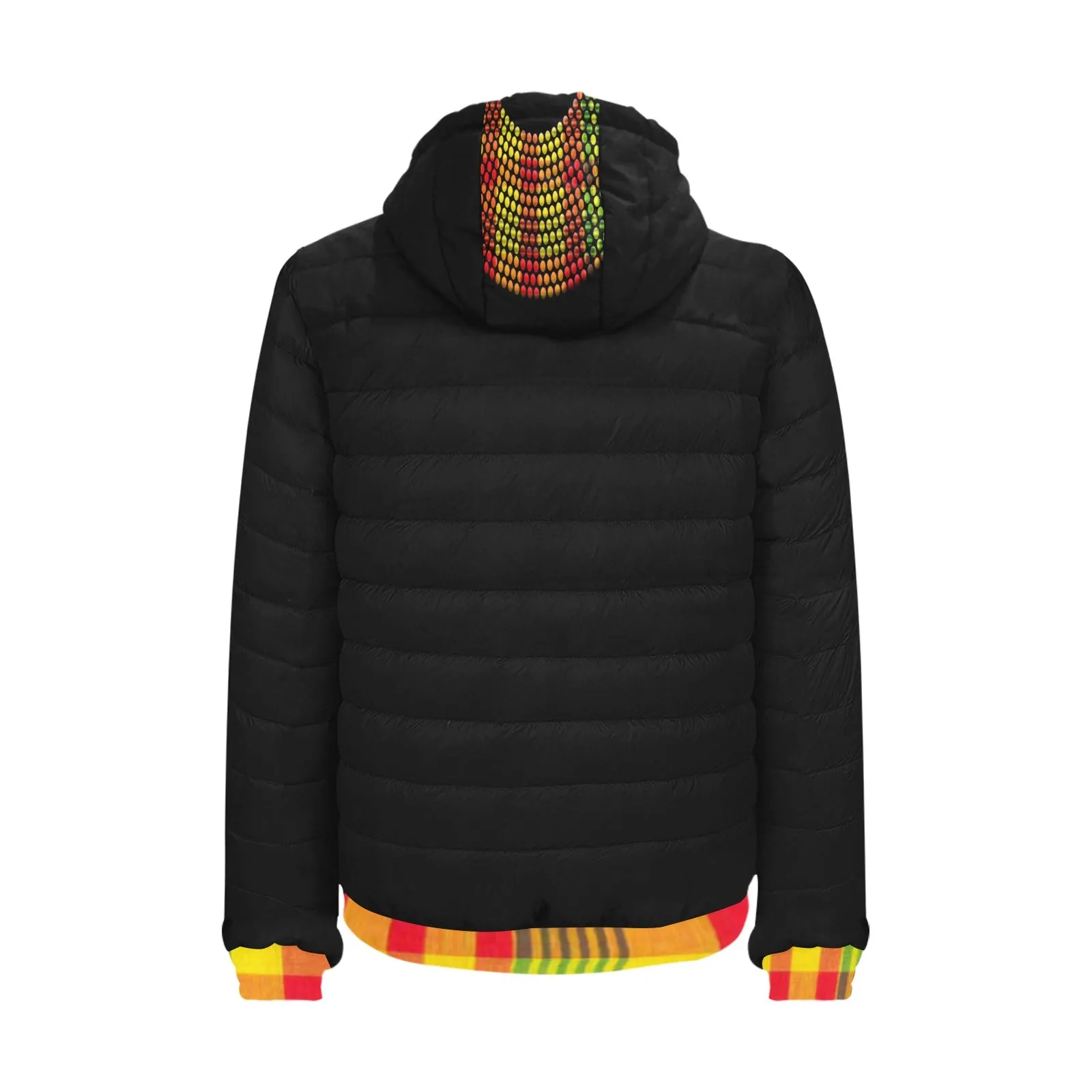 MADRAS STRASS PADDED HOODIE JACKET Men's Padded Hooded Jacket