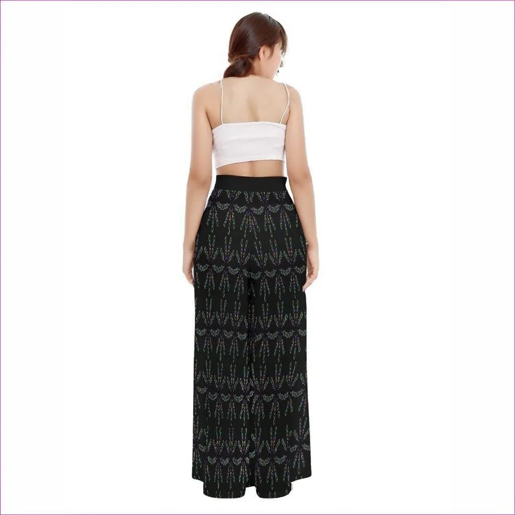 Mandala Womens High Waist Wide Leg Trousers