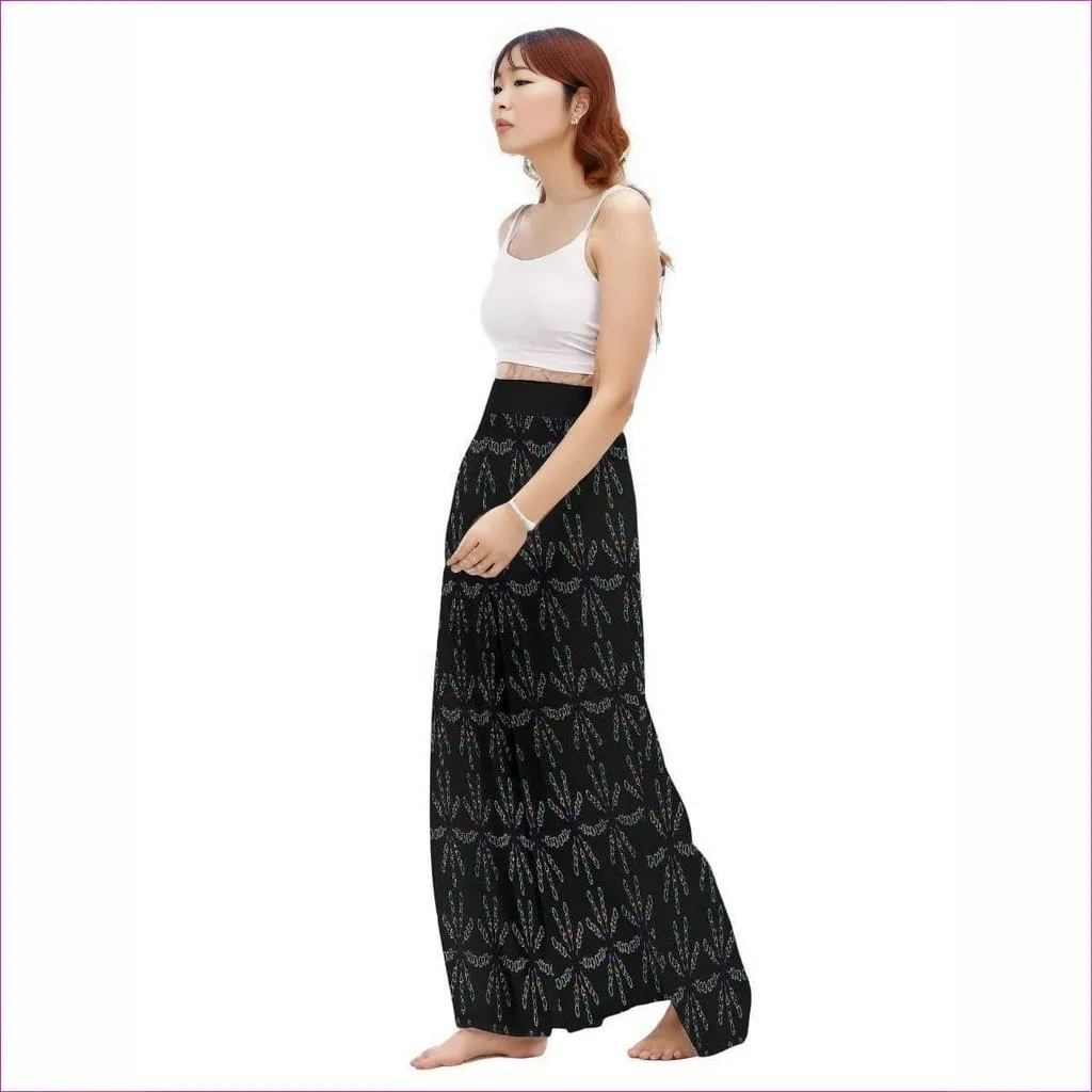 Mandala Womens High Waist Wide Leg Trousers