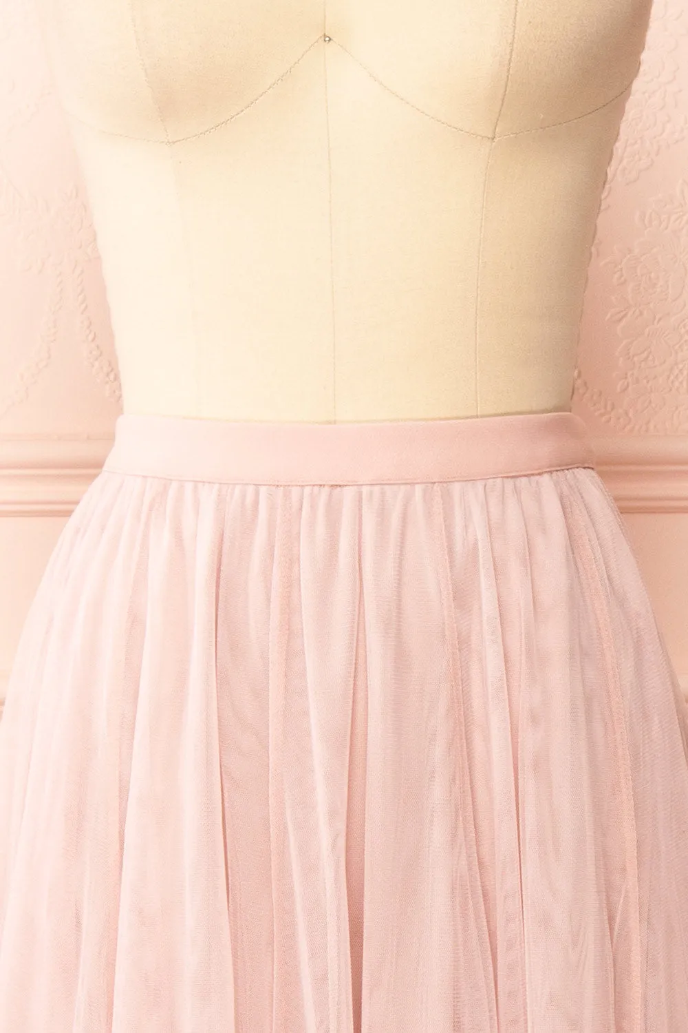 Manitou Pink | A-line Midi Tulle Skirt