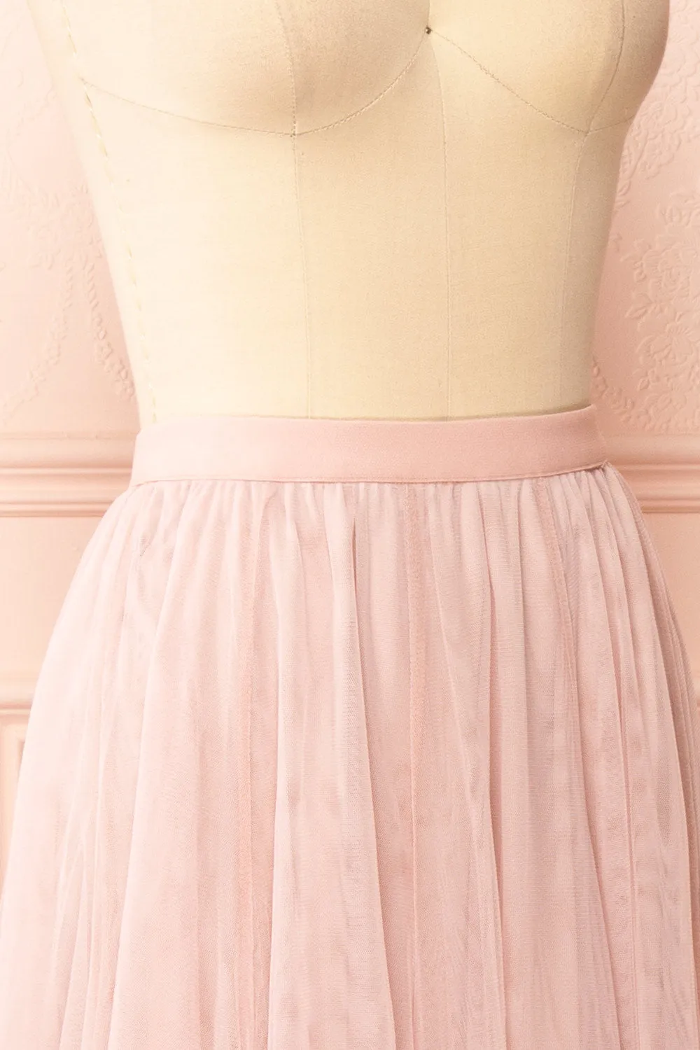 Manitou Pink | A-line Midi Tulle Skirt