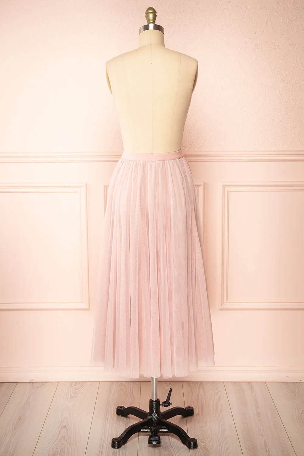 Manitou Pink | A-line Midi Tulle Skirt