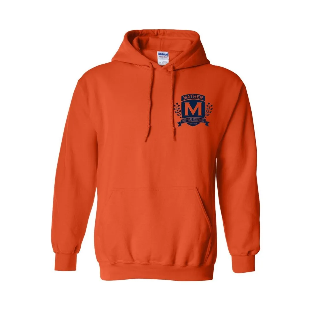 Mather K1-5 Orange Pull Over Hoodie -  Adult