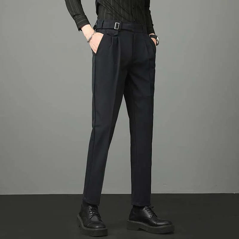 Men's British Retro Business Slim Suit Pants