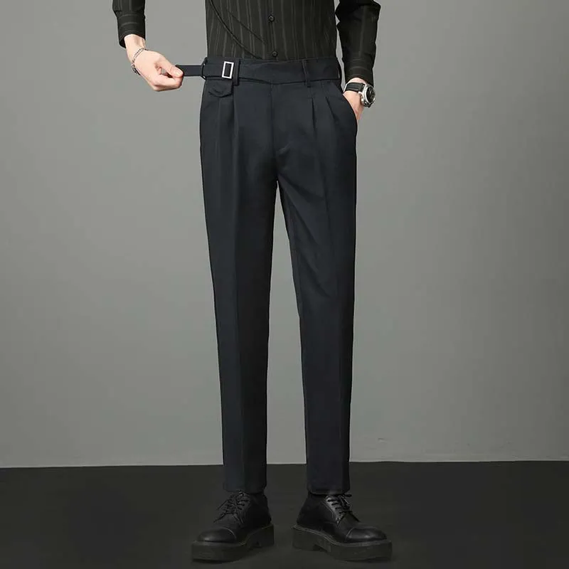 Men's British Retro Business Slim Suit Pants