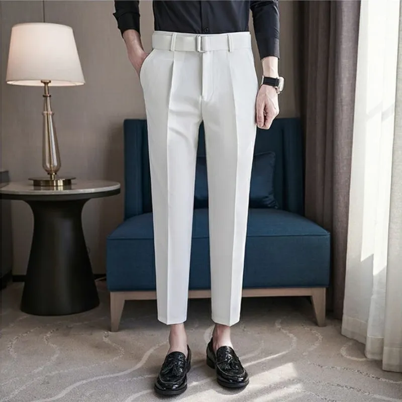 Men's Business Slim British Casual Suit Pants