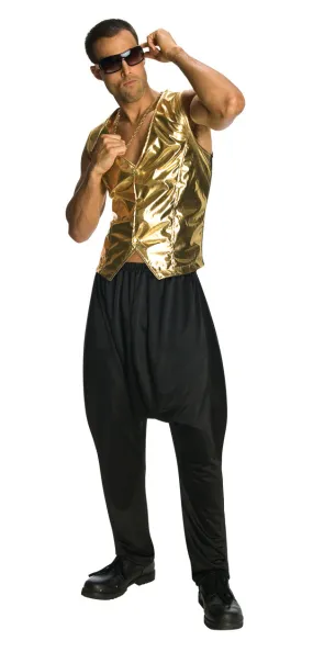 Men's Costume - Rapper Gold Vest