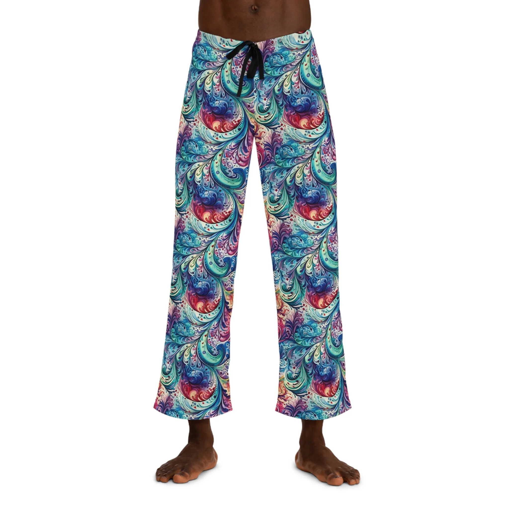 Men's Pajama Pants, Paisley, Sleepwear Bottoms