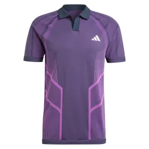 Mens Pro Seamless Tennis Polo Aurora Ink and Preloved Purple