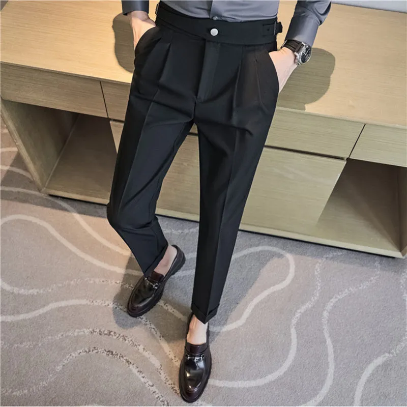 Men's Straight Leg Business Casual Slim Pants