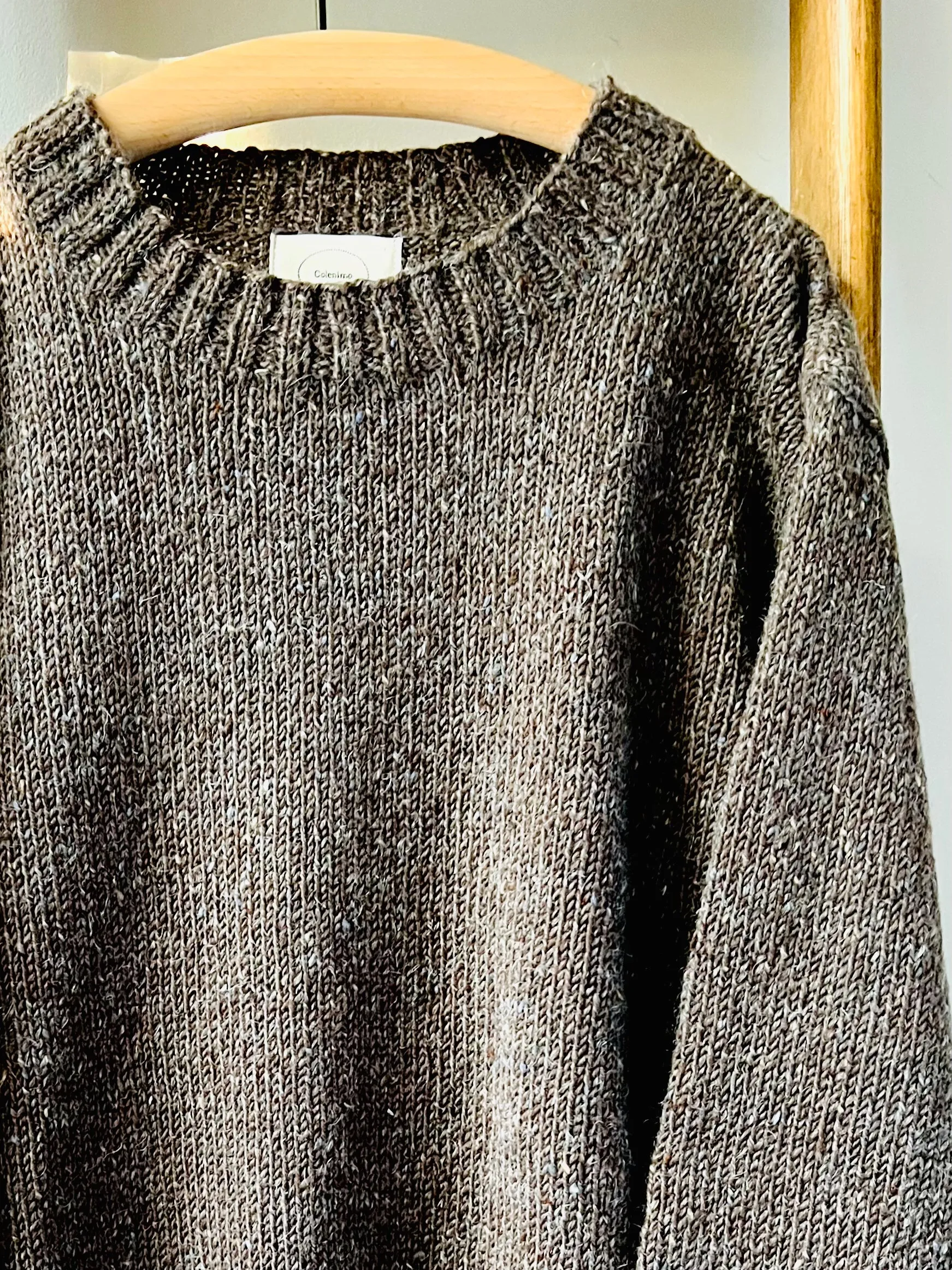 Mohair Tweed Jumper / Brown