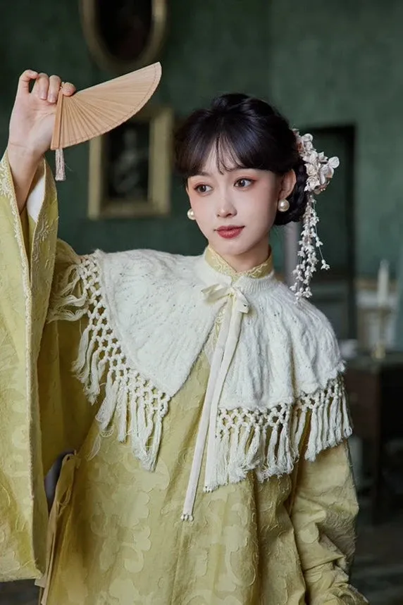 Monet 莫奈 French Style Modernized Ming Dynasty Knit Cloud Collar Set