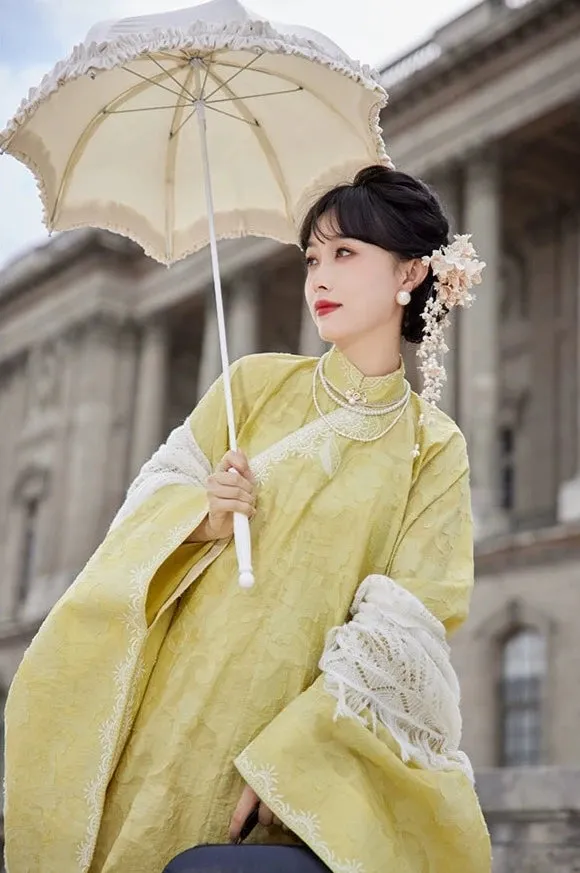 Monet 莫奈 French Style Modernized Ming Dynasty Knit Cloud Collar Set