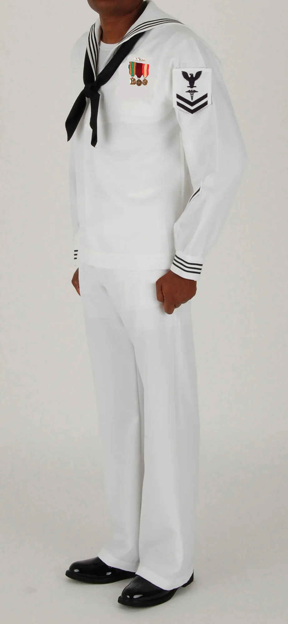 NAVY Men Enlisted Dress White Jumper Trousers