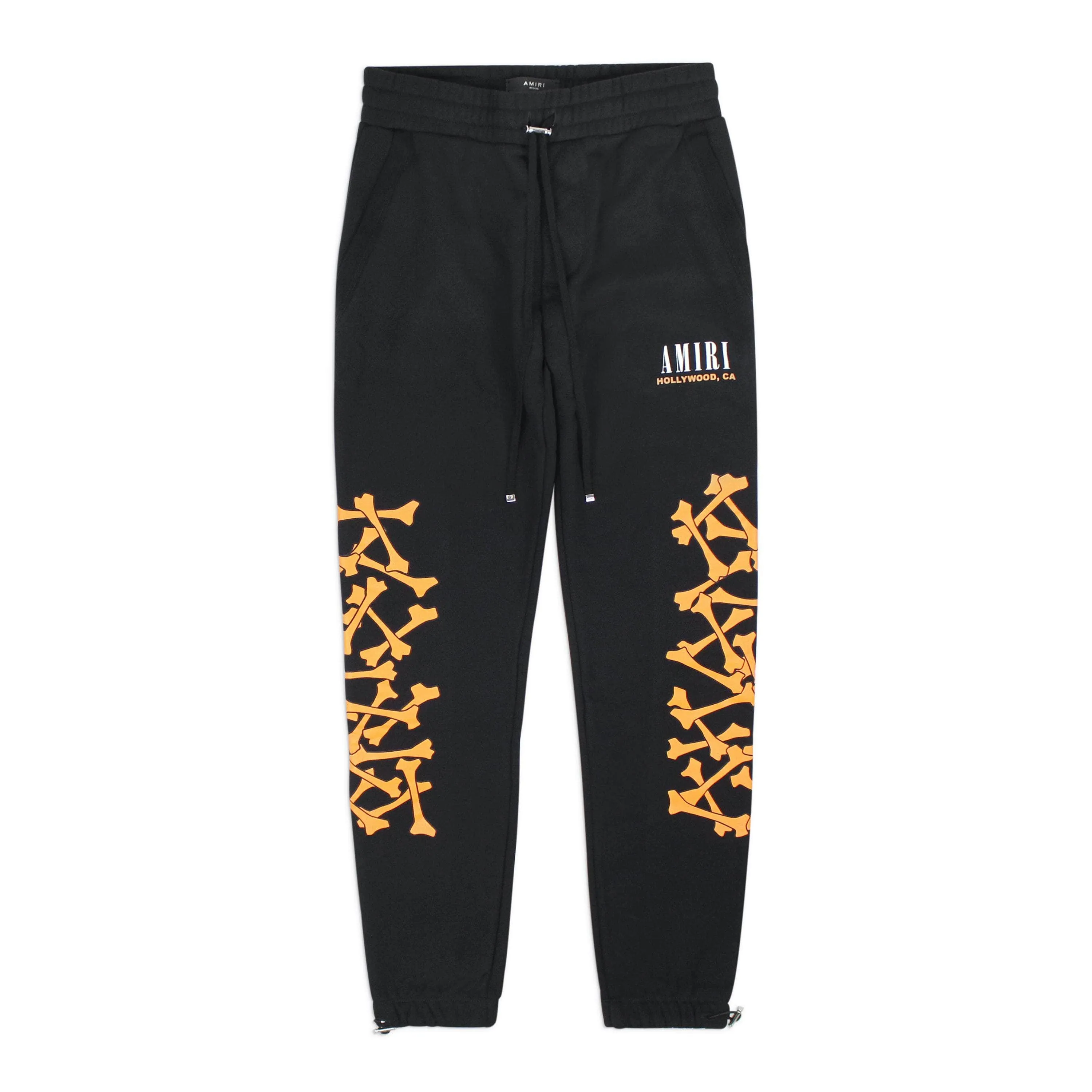 NWT Amiri AMIRI BONES SWEATPANT Black&Orange Jogger Sweatpants Size S $890