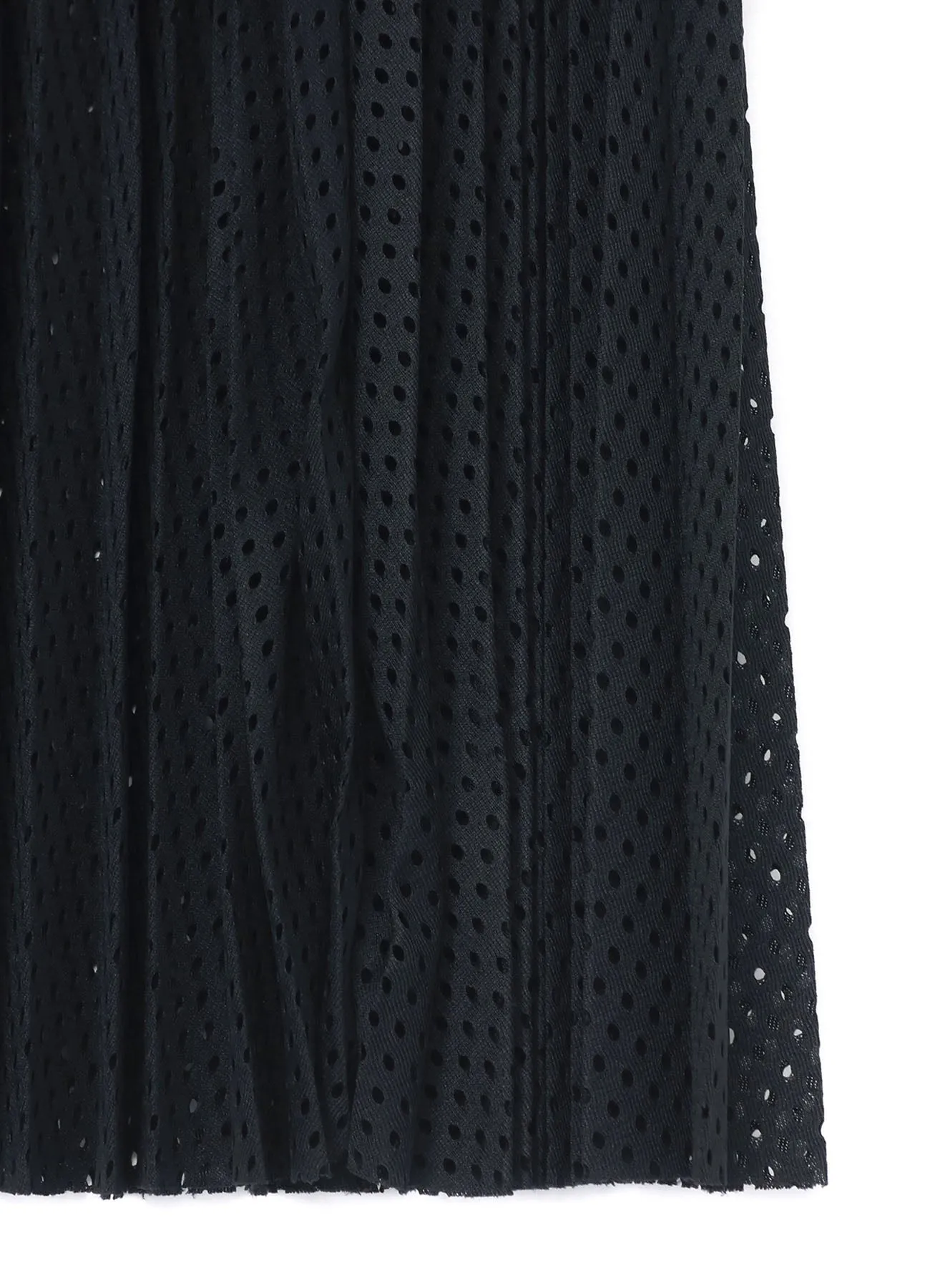 NYLON POLYURETHANE TRICOT MESH PLEATED SKIRT