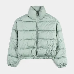 Nylon Puffer Womens Jacket (Sage)