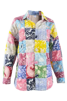 Patchwork Quilted Jacket (Multicolor)