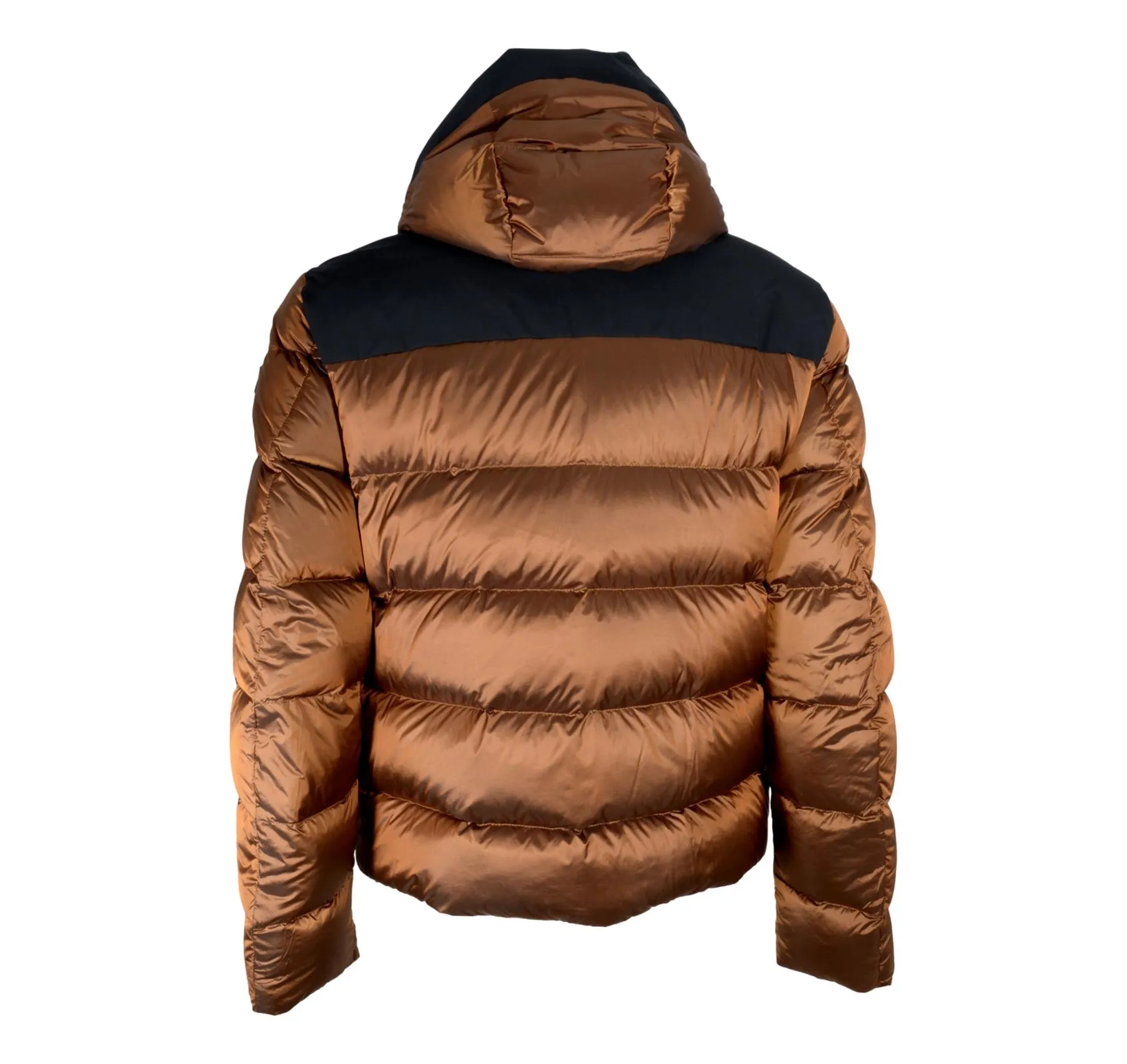 Paul & Shark Color Block Down Jacket | Bronze/Black