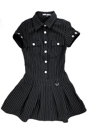 PRE-ORDER: Enid Pinstripe Mini Dress