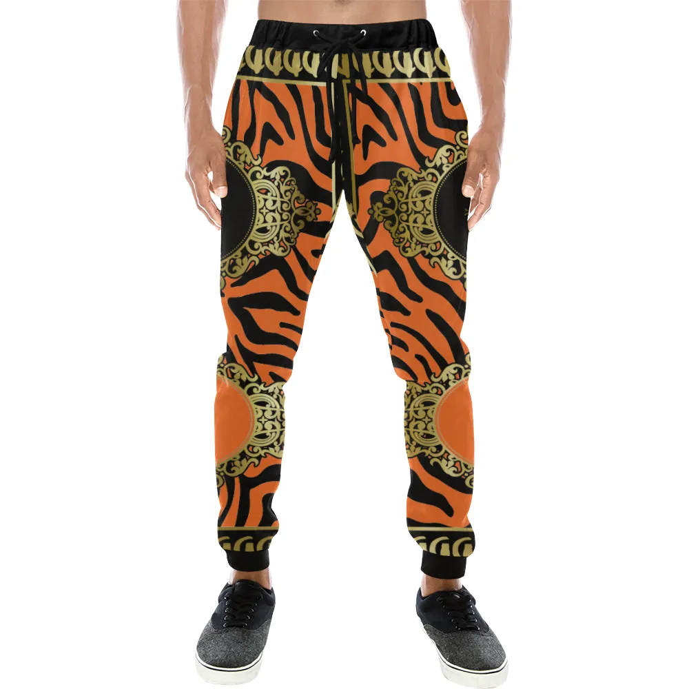 PRIVILEGE ORANGE Men's All Over Print Sweatpants