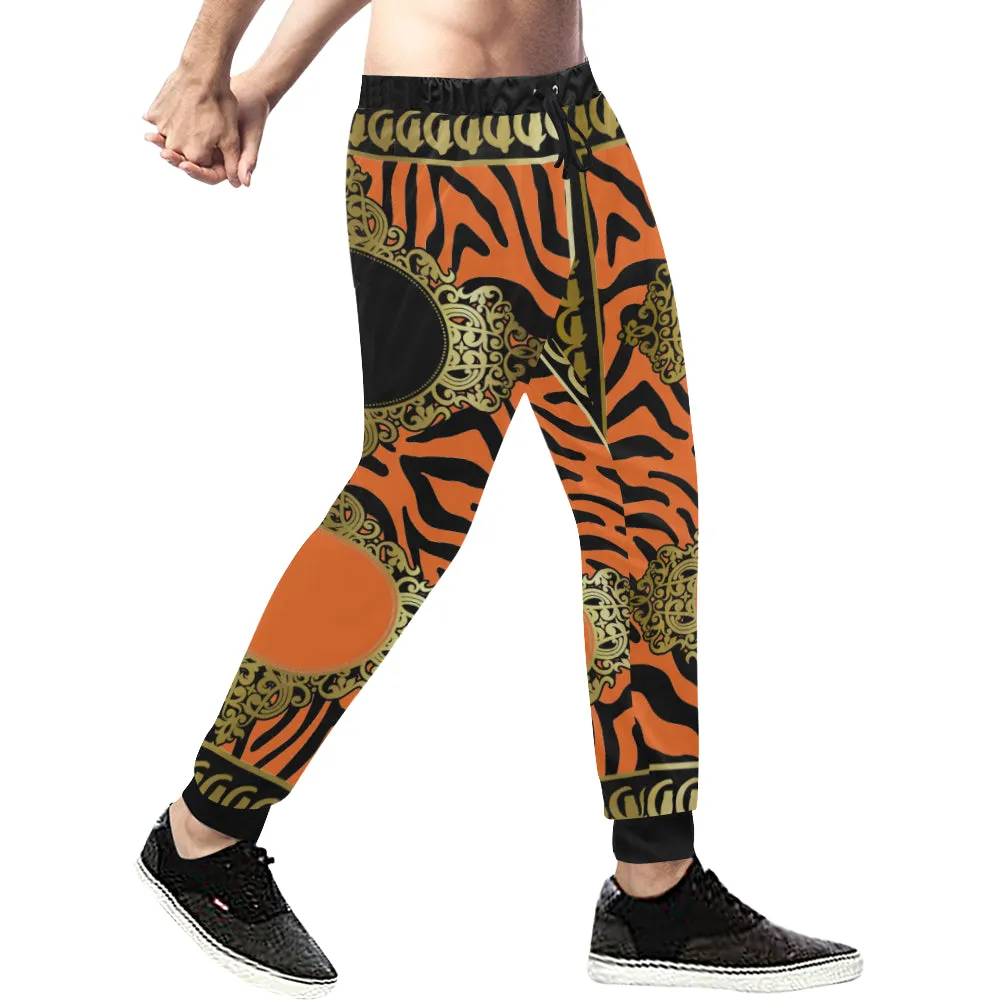 PRIVILEGE ORANGE Men's All Over Print Sweatpants