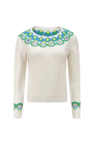 Qiaochu Cashmere Jumper White