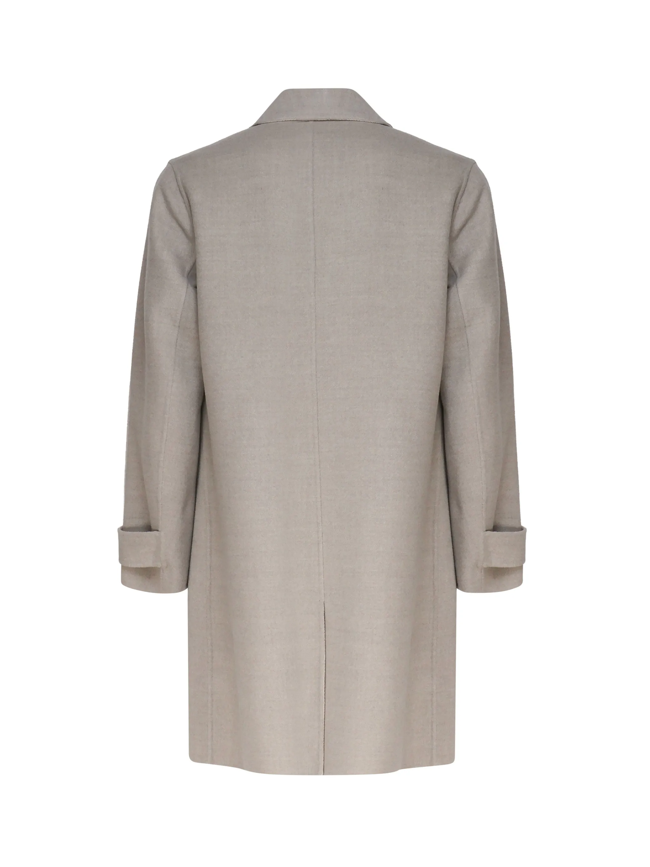 Reversible Wool Coat Sage Sand