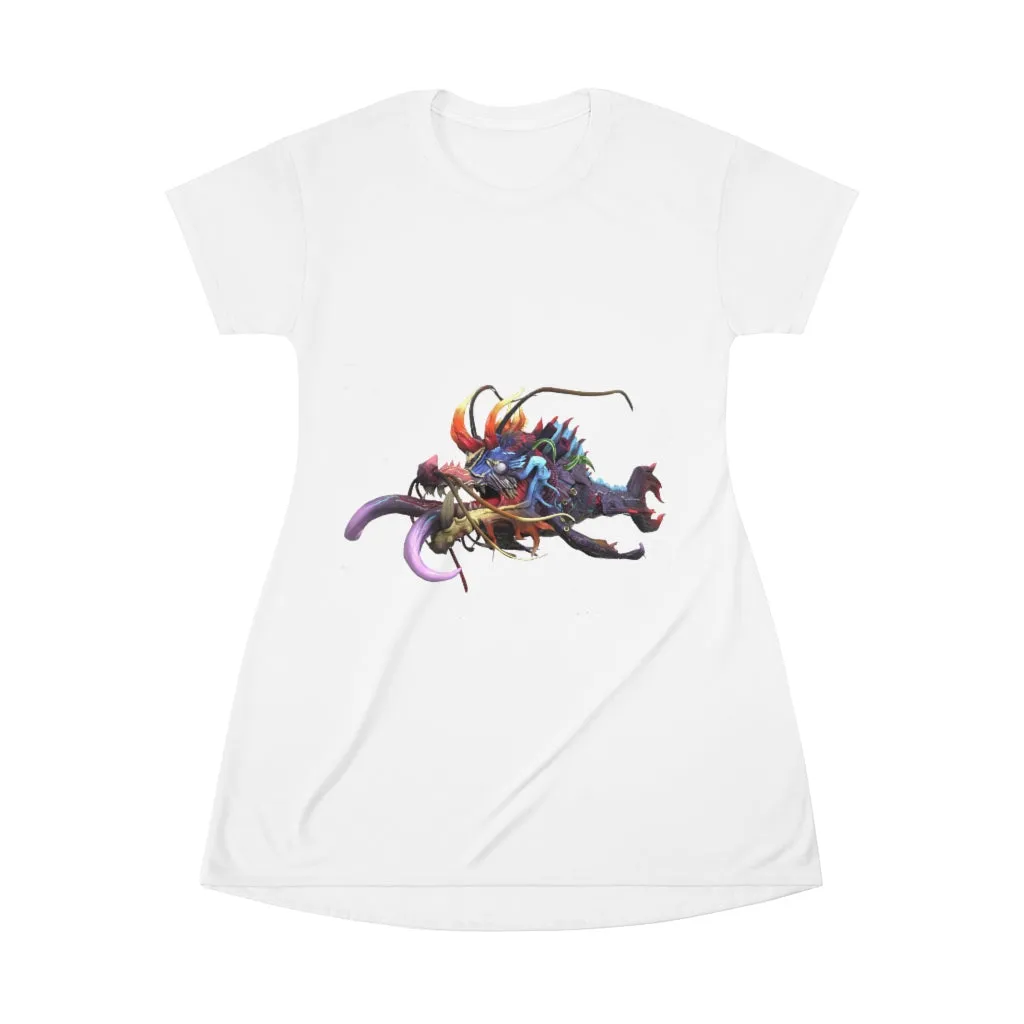 Ryuuk the Fish Dragon God All Over Print T-Shirt Dress