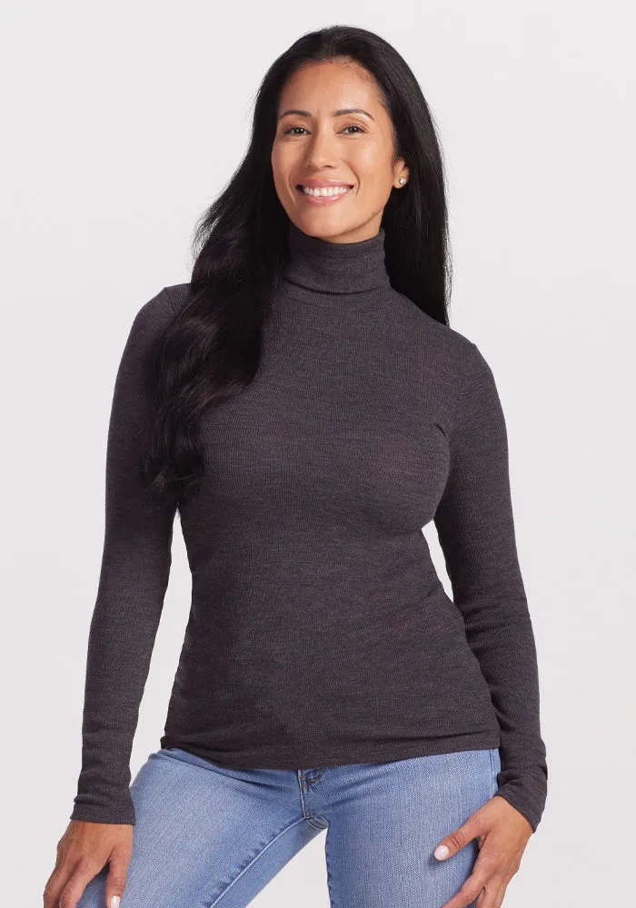 Sage Ribbed Turtleneck