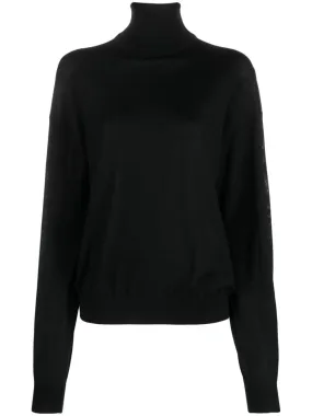 Saint Laurent high-neck wool jumper