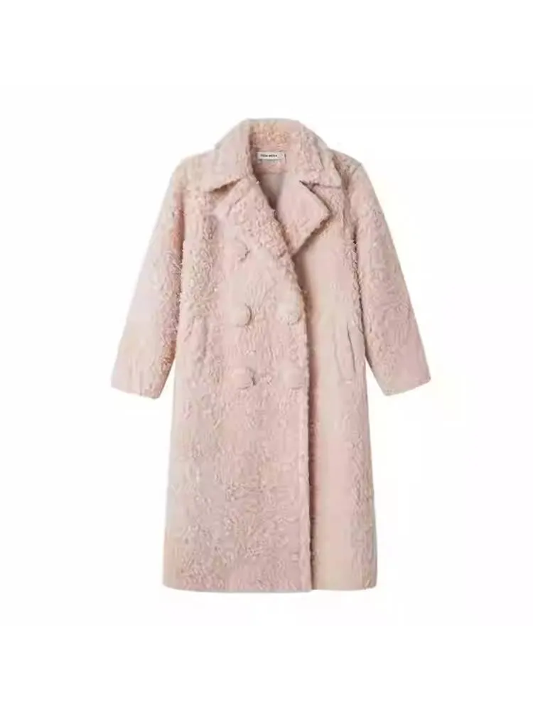 Sakura pink wool coat【s0000010836】