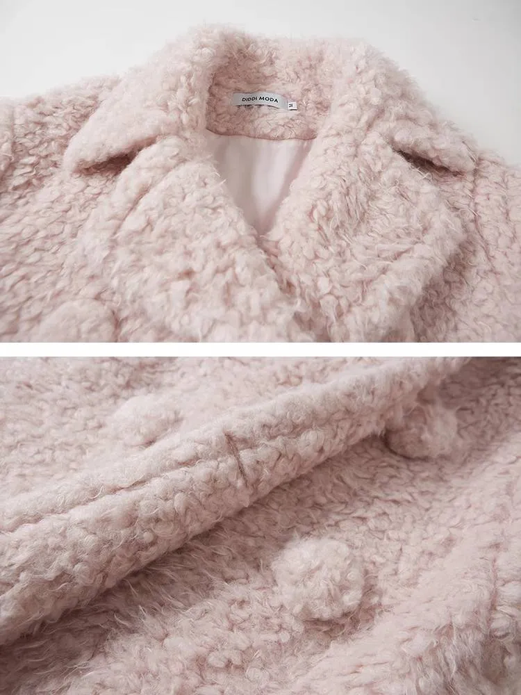 Sakura pink wool coat【s0000010836】