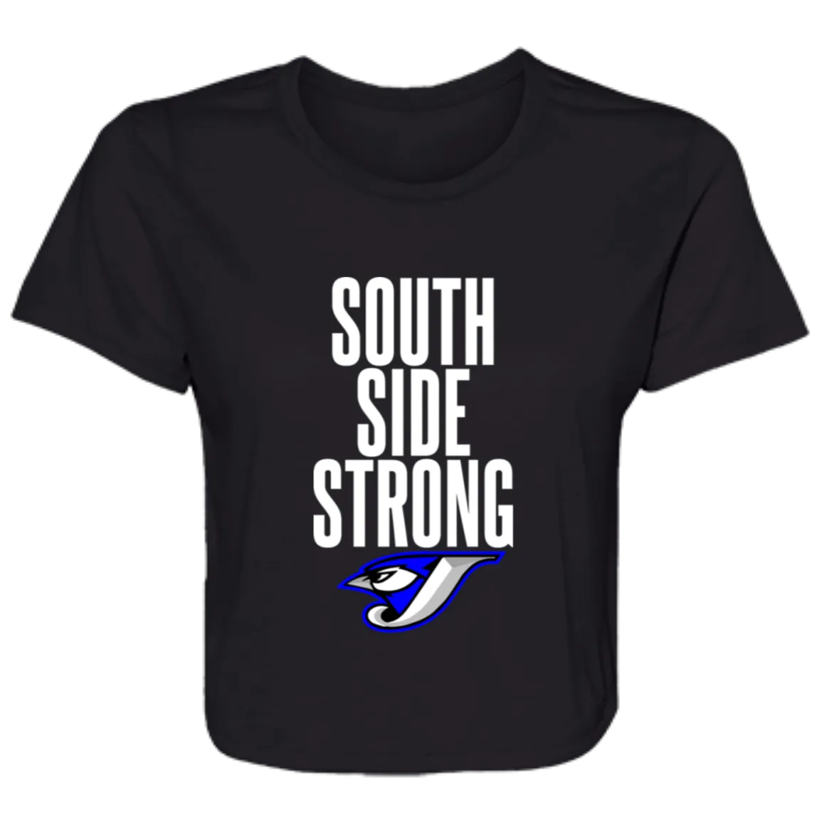 South Side Strong B8882 Ladies' Flowy Cropped Tee