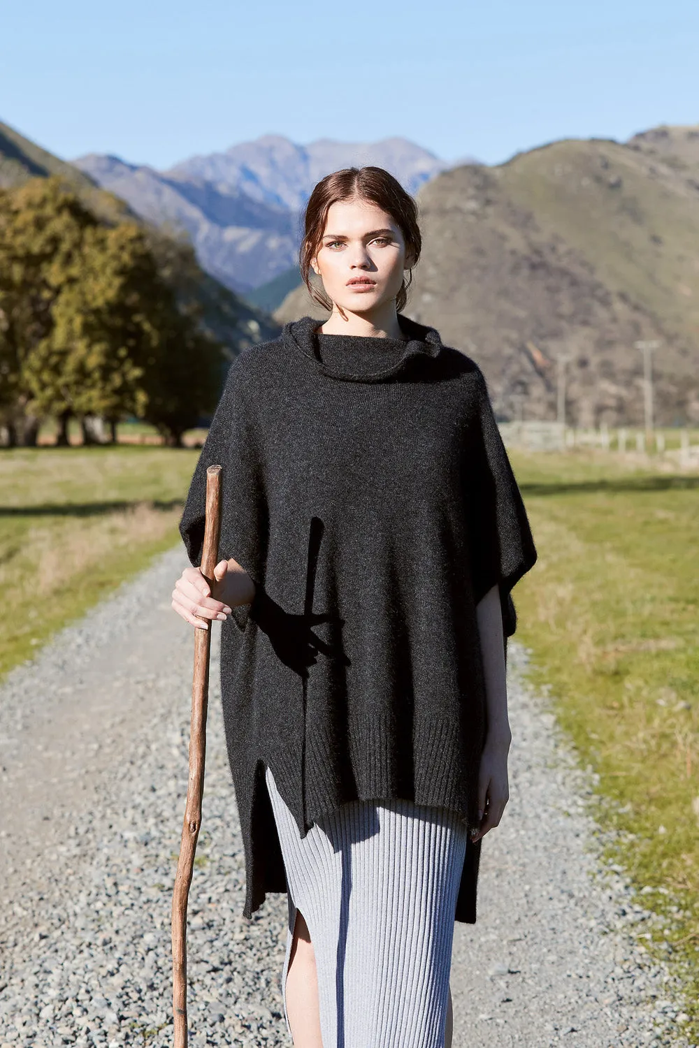 Step Hem Poncho