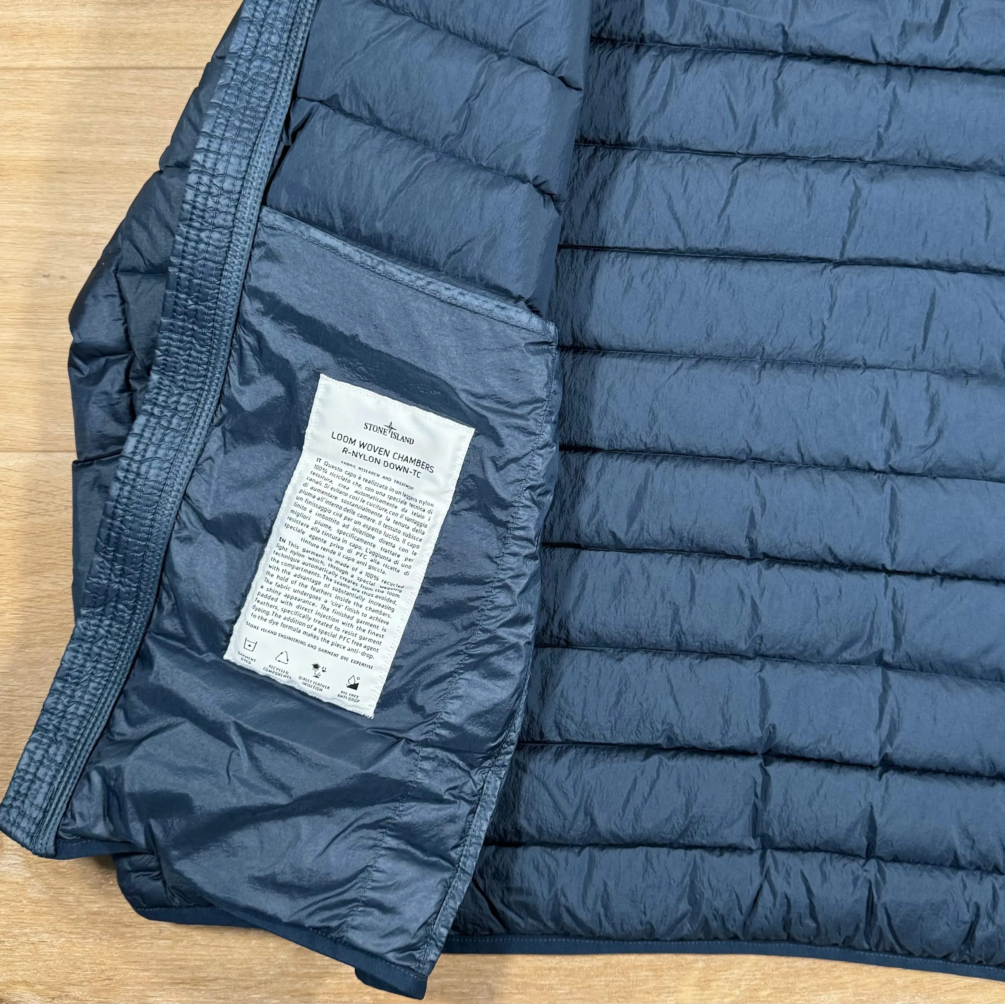 Stone Island Nylon Down-TC Jacket in Avio Blue